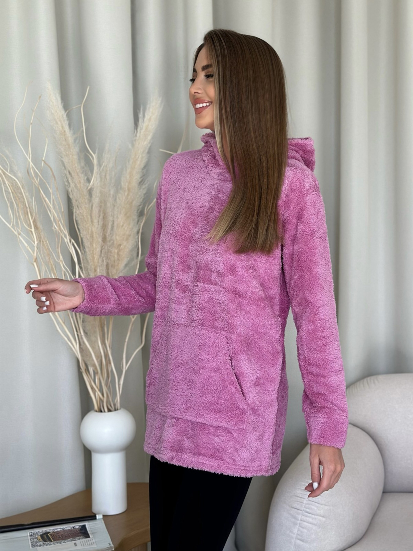 Худи и свитшоты ISSA Plus модель WN20-350_pink Фото