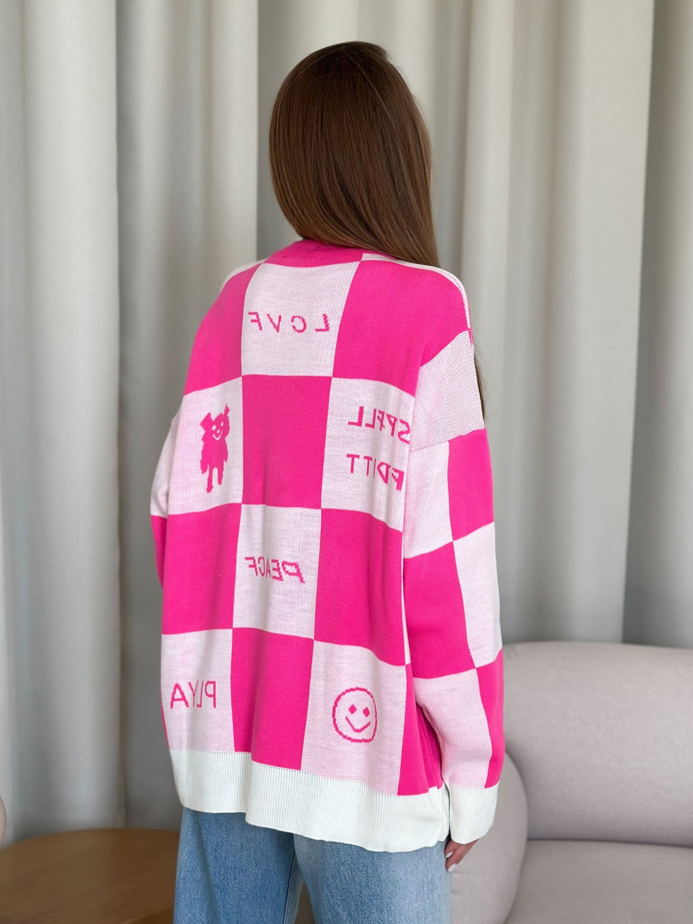 Свитры и кардиганы ISSA Plus модель WN20-556_pink Фото