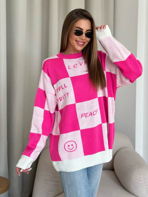 Свитры и кардиганы ISSA Plus модель WN20-556_pink Фото
