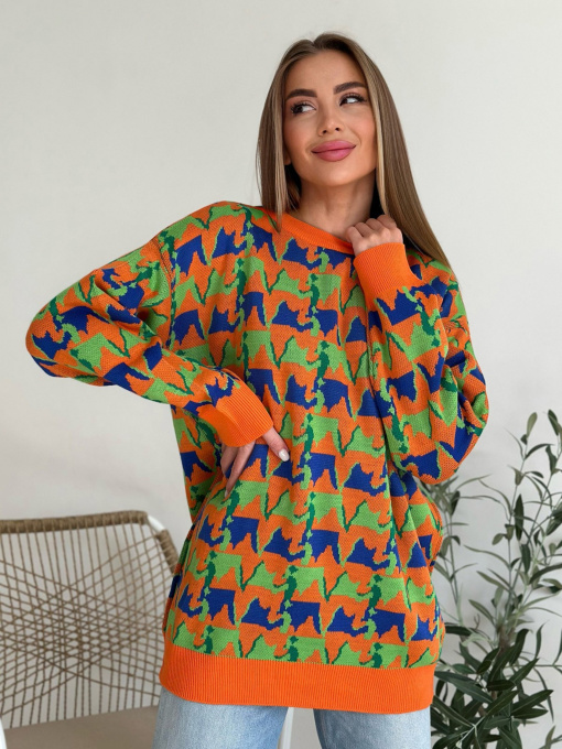 Свитры и кардиганы ISSA Plus модель WN20-558_orange Фото