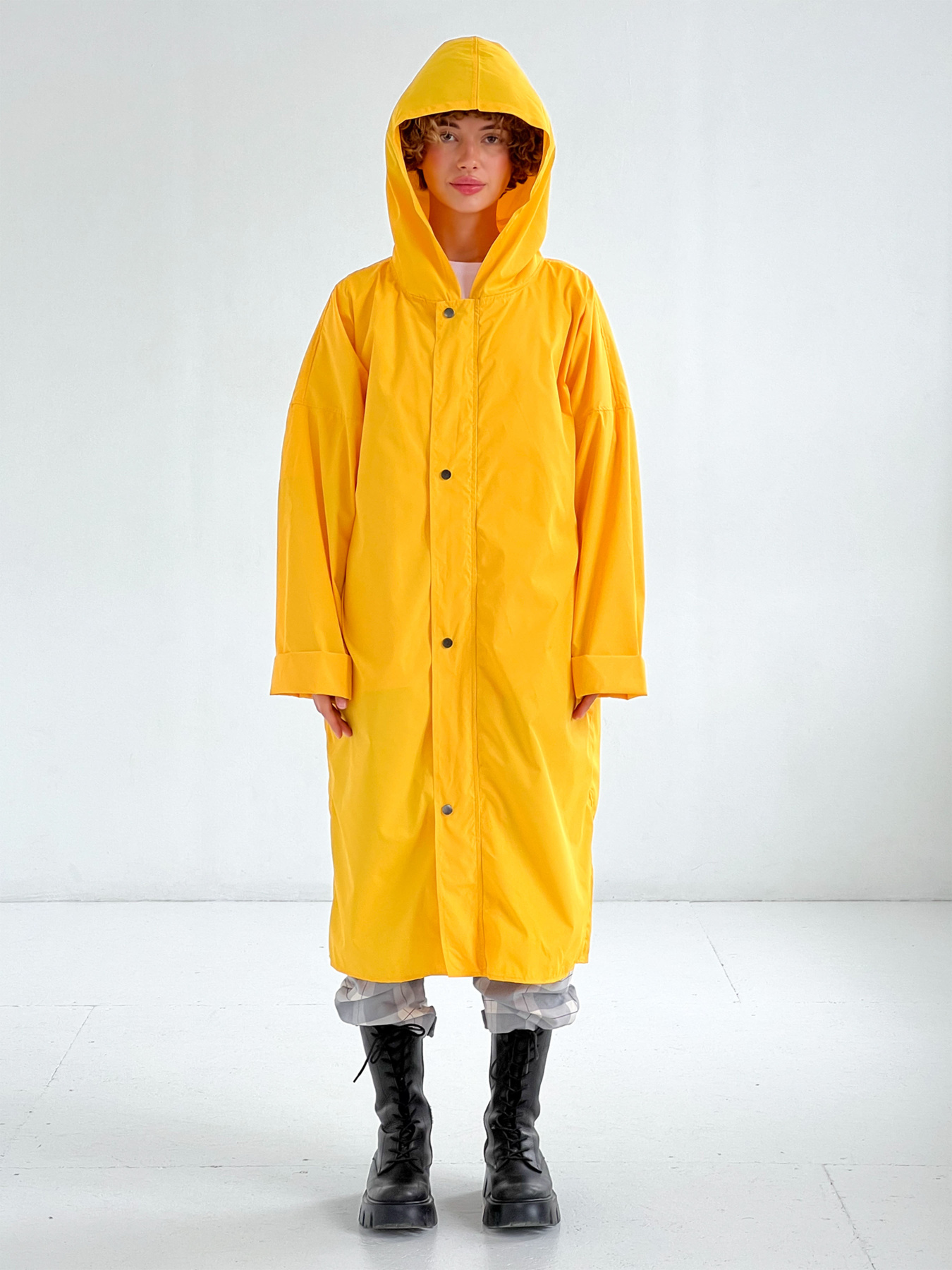 Пальта та плащі IJ модель ij-raincoat-yellow Фото