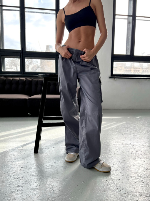 Брюки IJ модель ij-cargo-poplin-shir-grey Фото