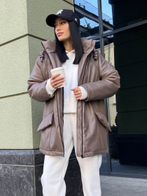 Куртки и дубленки Jadone Fashion модель Zymova_kurtka_Savi_mokko Фото