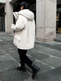 Куртки та дублянки Jadone Fashion модель Zymova_kurtka_Savi_bila Фото