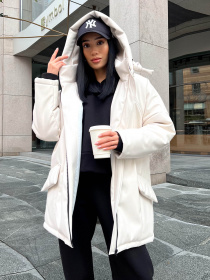 Куртки и дубленки Jadone Fashion модель Zymova_kurtka_Savi_bila Фото
