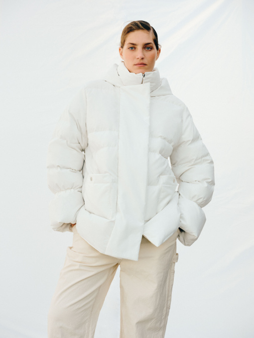 Куртки и дубленки MARCHI модель FW2324-23-WHITE Фото