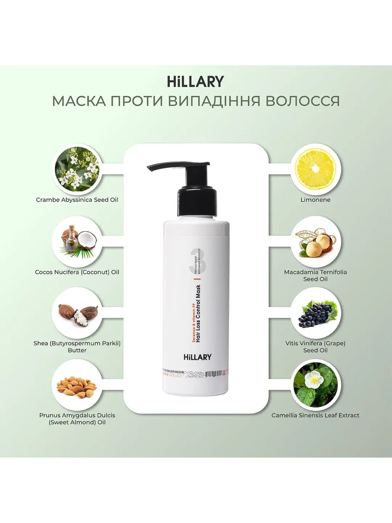 Комплекс проти випадіння волосся + Сироватка для волосся Hillary модель HI-11-659 Комплекс проти випадіння волосся + Сироватка для волосся Hillary модель HI-11-659 Фото