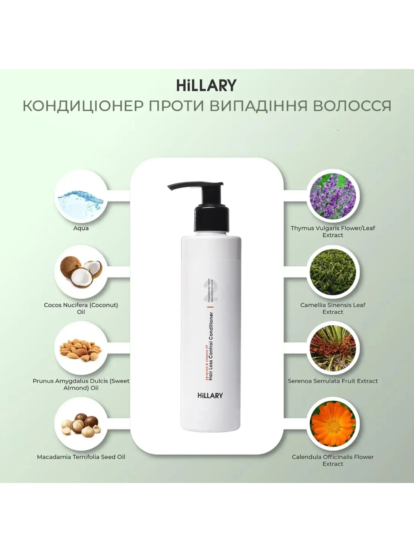 Комплекс проти випадіння волосся + Сироватка для волосся Hillary модель HI-11-659 Комплекс проти випадіння волосся + Сироватка для волосся Hillary модель HI-11-659 Фото