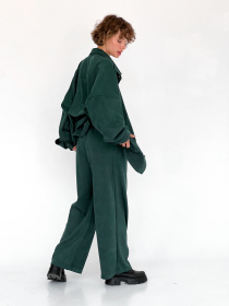 Штани IJ модель ij-pants-wide-zamsh-green Фото