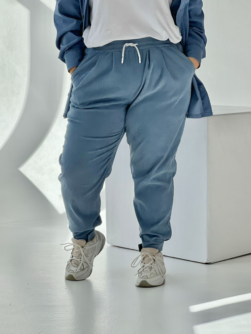 Брюки IJ модель ij-pants-lip-velvet-blue Фото