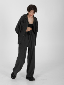 Штани IJ модель ij-pants-wide-velvet-grafit Фото