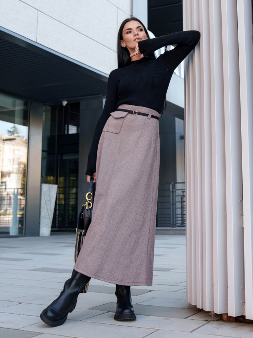 Юбки Jadone Fashion модель Spidnytsya_Flari_korich Фото