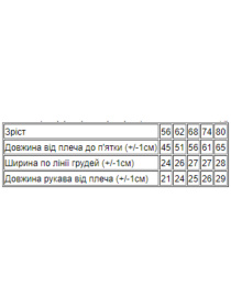 Одежда для младенцев Носи своє модель 5032-024-4-zvrqta-molochnij Фото