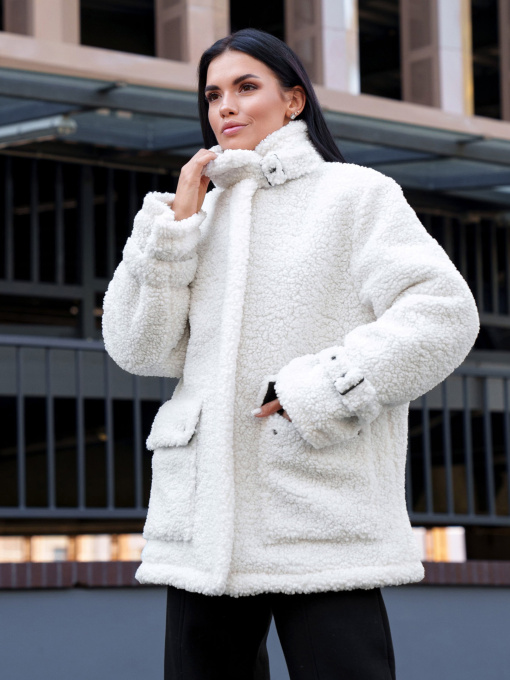 Куртки и дубленки Jadone Fashion модель Shuba_Mirabel_biliy Фото