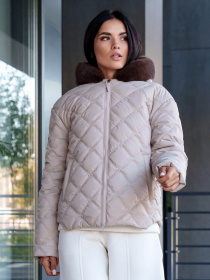 Куртки та дублянки Jadone Fashion модель Kurtka_Ember_bejevij Фото