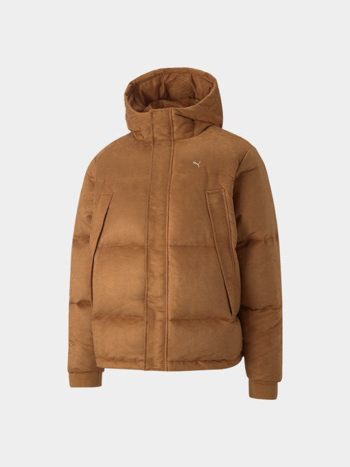 Куртки и дубленки PUMA Mmq Faux Leather Down Jacket модель 535786 Фото