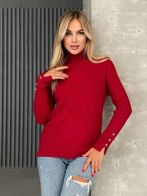 Свитры и кардиганы ISSA Plus модель WN20-577_красный Фото