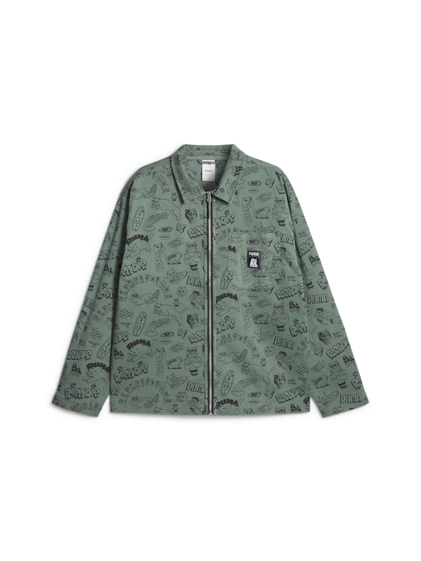 Куртки та дублянки PUMA x Ripndip Twill Shirt модель 622198 Фото
