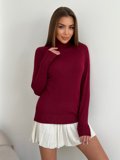Свитры и кардиганы ISSA Plus модель WN20-581_бордовый Фото