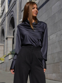 Рубашки Jadone Fashion модель Bluza_Kamilla_black Фото