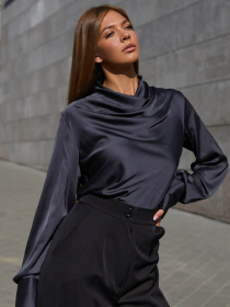 Рубашки Jadone Fashion модель Bluza_Kamilla_black Фото