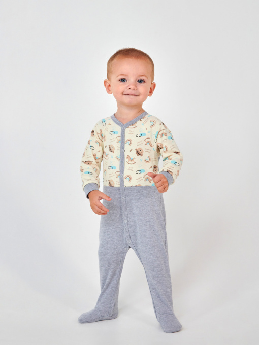 Одежда для младенцев SMIL модель smil_108673-risunok-s-serym-melanzem Фото