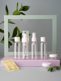 Дорожний набір з 6 ємностей MARIE FRESH Cosmetics модель trs-1-9 Фото