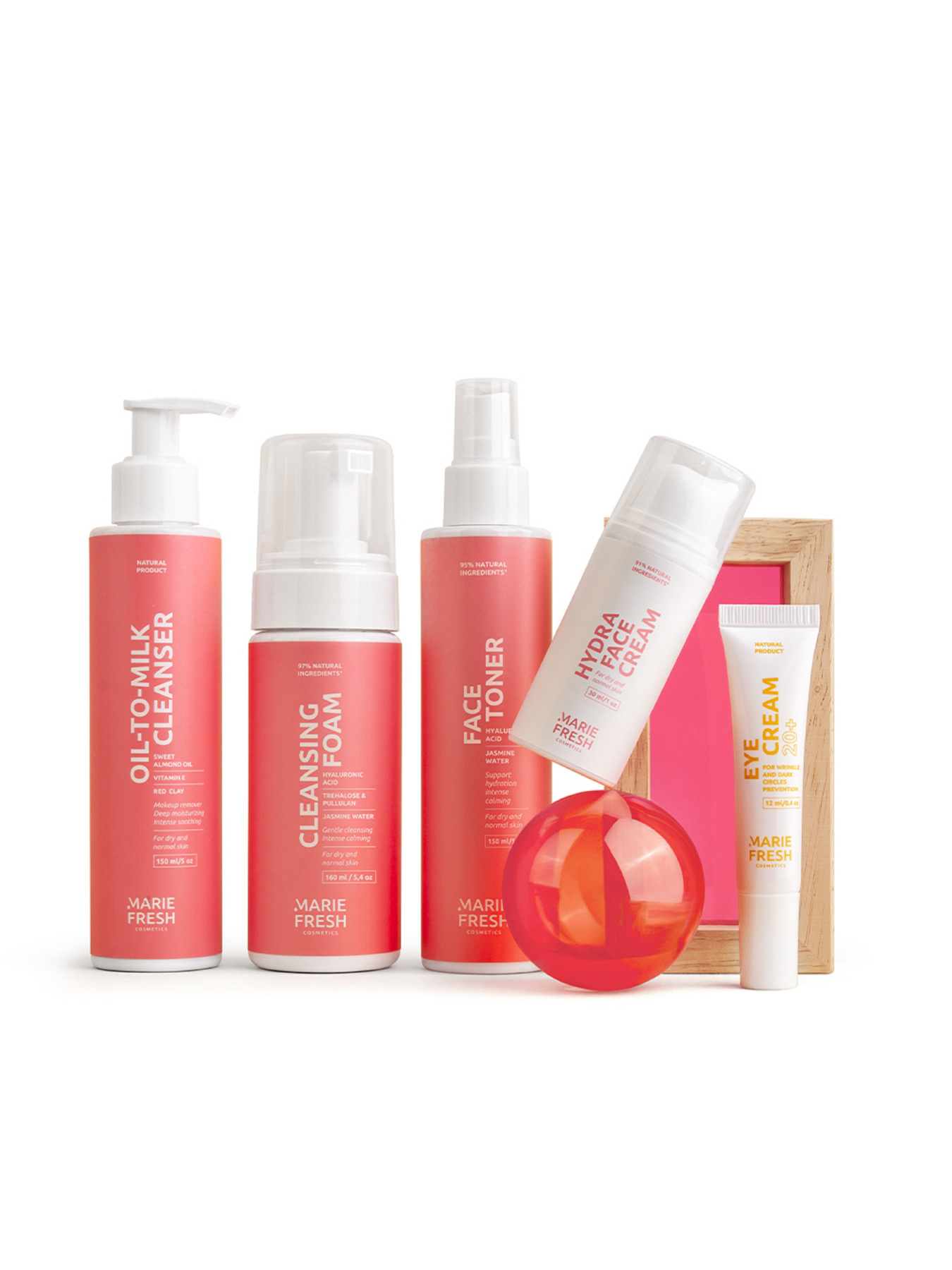 Комплексний догляд  за молодою сухою та нормальною шкірою з пінкою MARIE FRESH Cosmetics модель ydss-f-2-5-3 Фото
