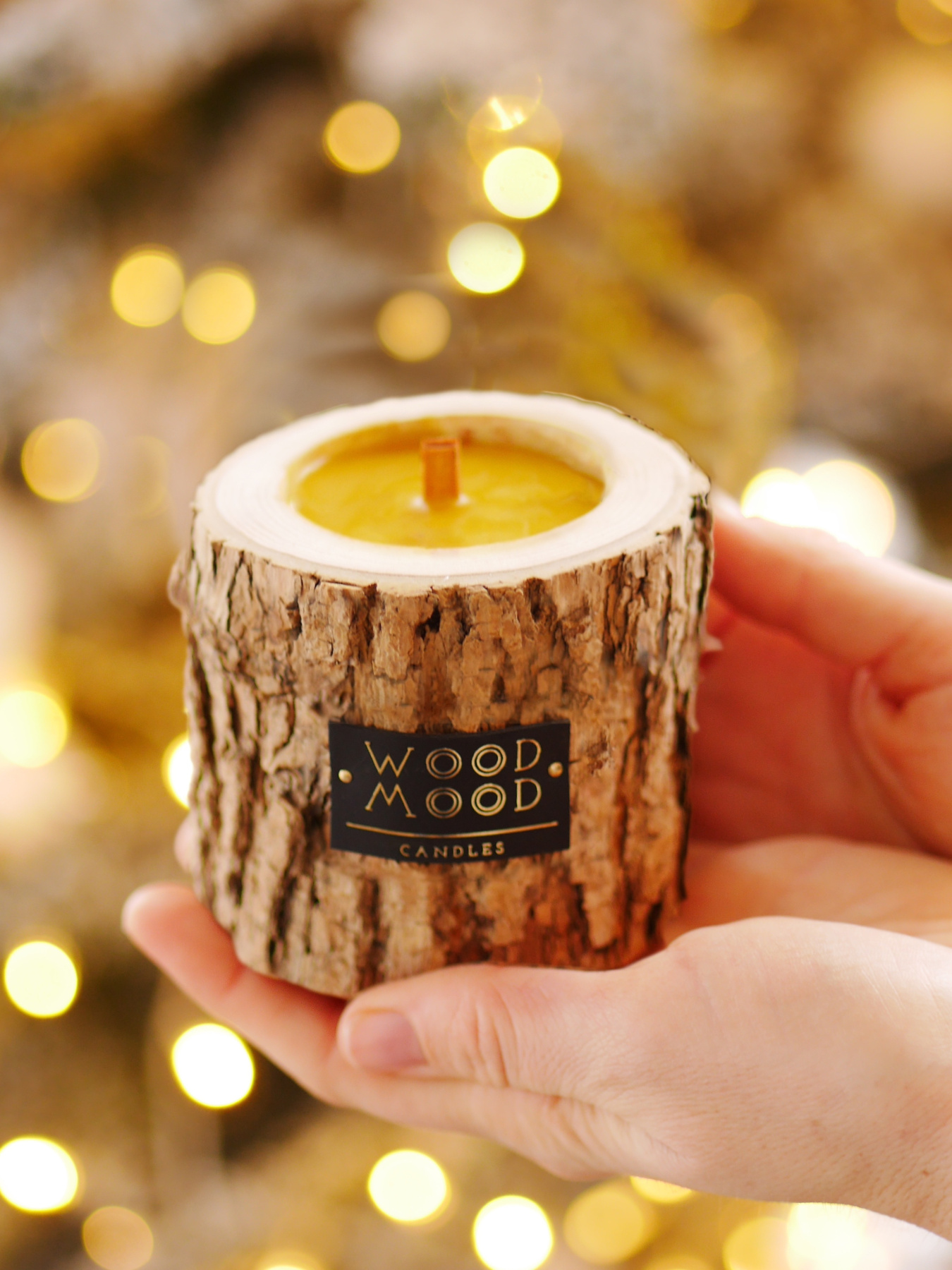 Компактная подарочная свеча в дереве с фактурной корой WOOD MOOD модель 1112300000 Компактная подарочная свеча в дереве с фактурной корой WOOD MOOD модель 1112300000 Фото
