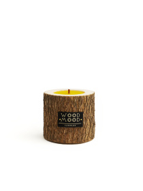 Компактная подарочная свеча в дереве с фактурной корой WOOD MOOD модель 1112300000 Фото