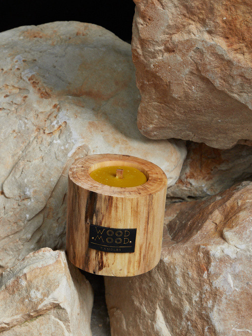 Дерев'яна інтер'єрна свічка з неповторним візерунком на дереві WOOD MOOD модель 1511100000 Фото
