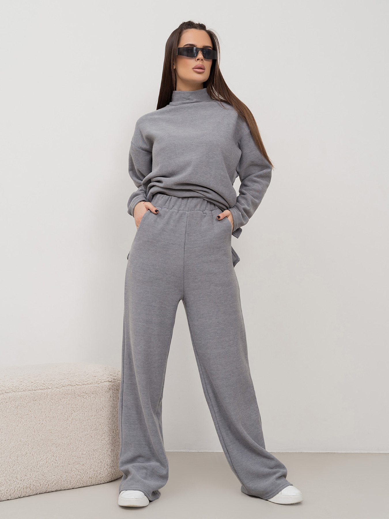 Костюми ISSA Plus модель 14468_серый Костюми ISSA Plus модель 14468_серый Фото