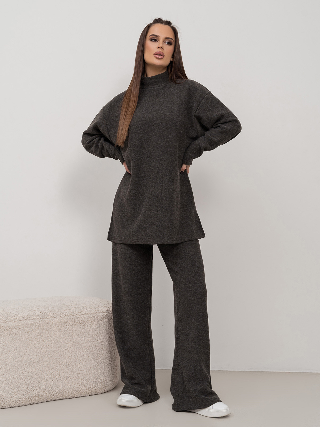 Костюми ISSA Plus модель 14468_хаки Костюми ISSA Plus модель 14468_хаки Фото