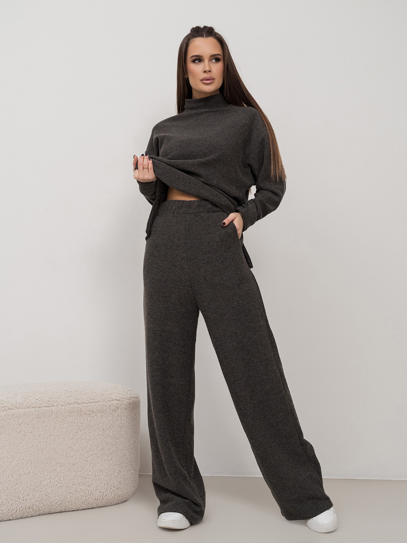 Костюми ISSA Plus модель 14468_хаки Костюми ISSA Plus модель 14468_хаки Фото