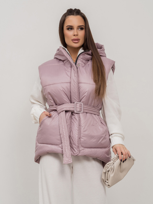 Куртки та дублянки ISSA Plus модель SA-505_розовый Фото