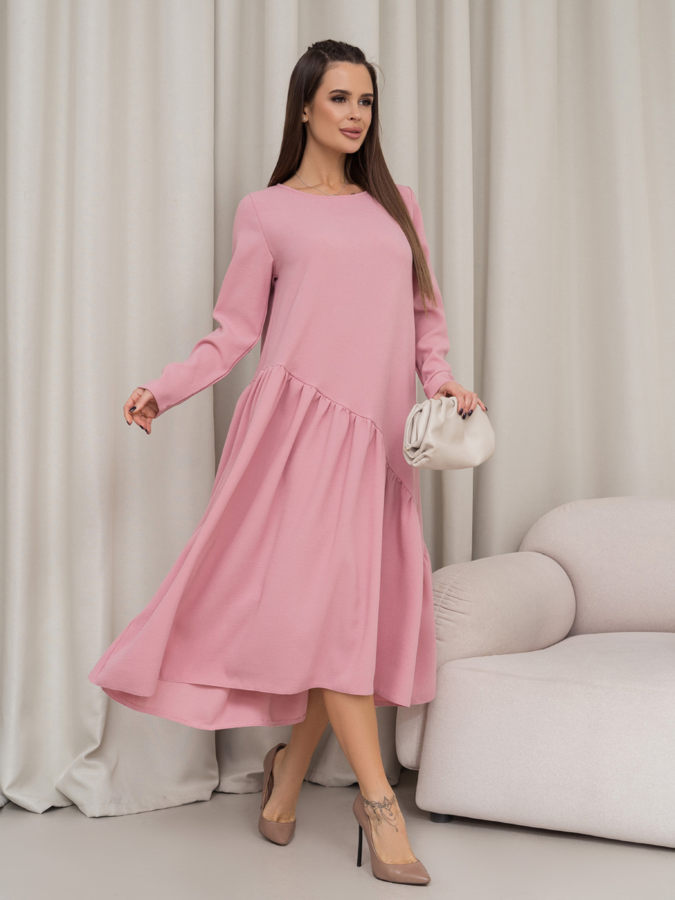 Платья ISSA Plus модель 14454_розовый Платья ISSA Plus модель 14454_розовый Фото