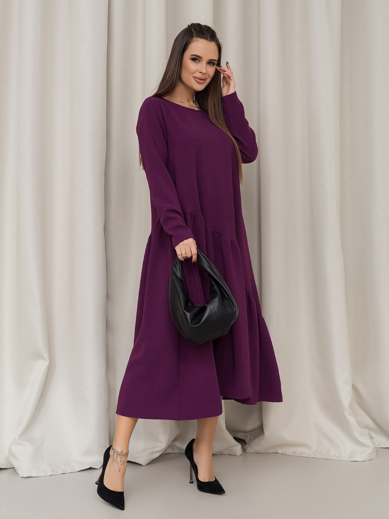Платья ISSA Plus модель 14454_фиолетовый Платья ISSA Plus модель 14454_фиолетовый Фото