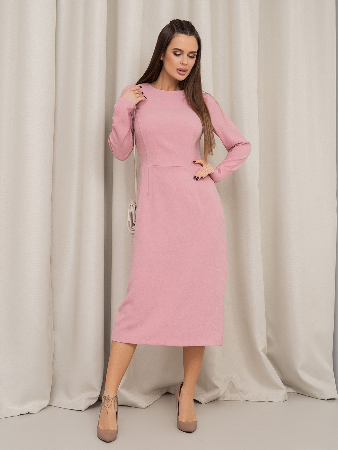 Сукні ISSA Plus модель 13842_розовый Фото