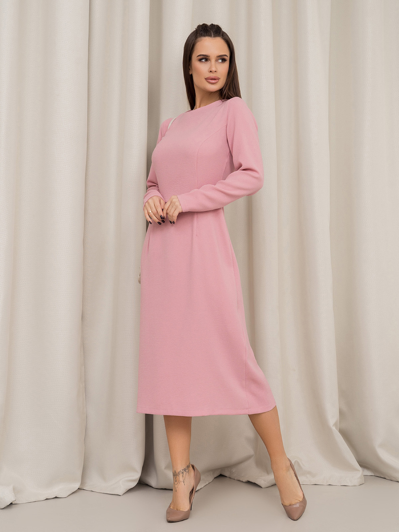 Сукні ISSA Plus модель 13842_розовый Фото
