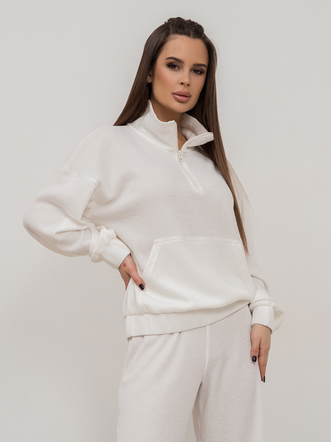 Костюми ISSA Plus модель 14445_молочный Костюми ISSA Plus модель 14445_молочный Фото