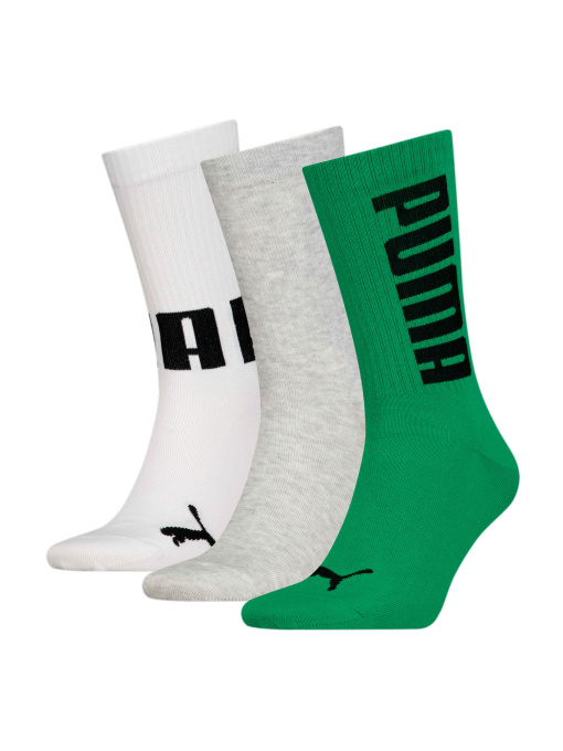 Шкарпетки та гольфи PUMA Unisex Big Logo Crew 3p модель 938387 Фото