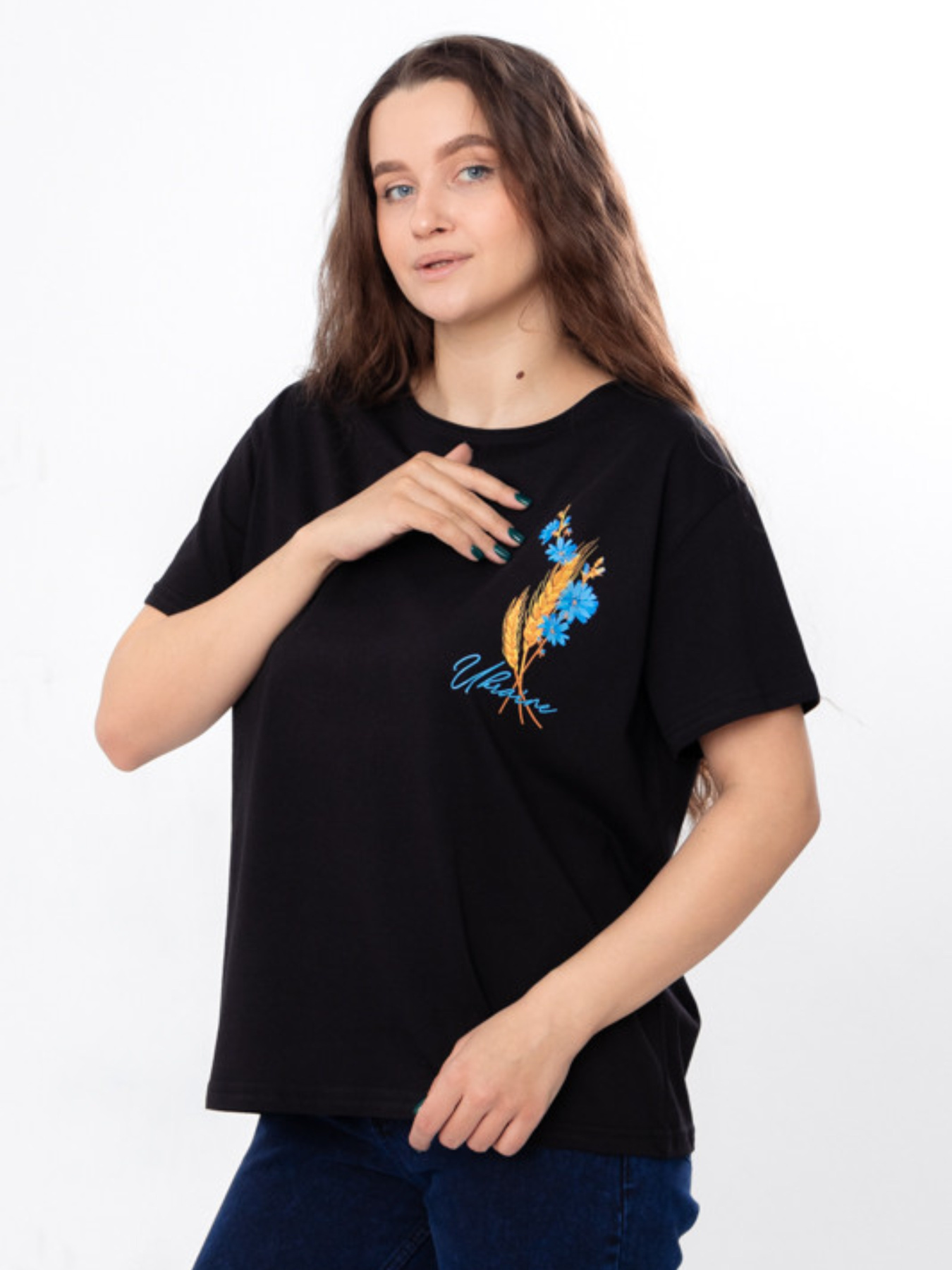 Футболки и поло Носи своє модель 8127-001-33-chornij-voloshki Фото