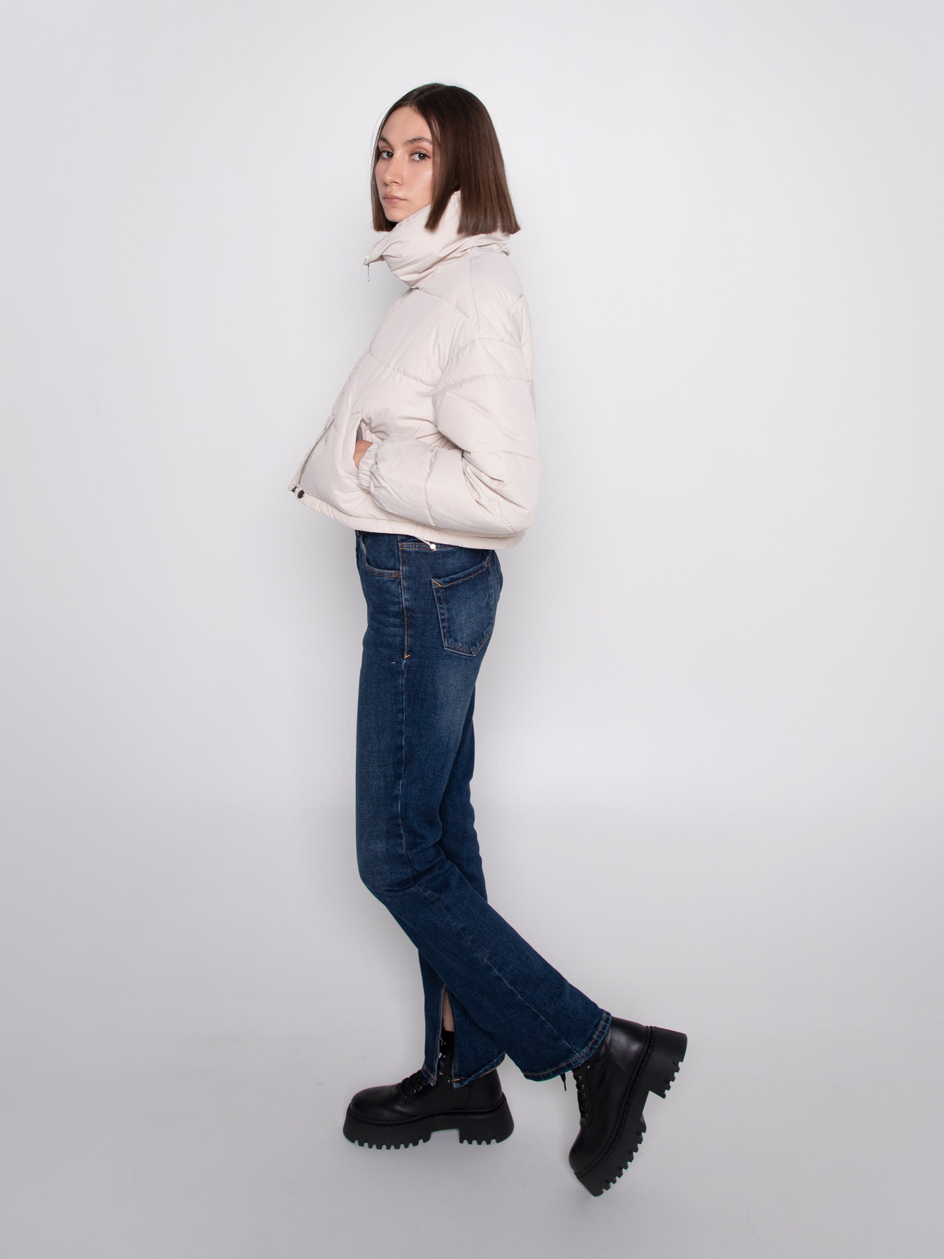 Куртки и дубленки URBAN TRACE модель LA608-BEIGE Куртки и дубленки URBAN TRACE модель LA608-BEIGE Фото