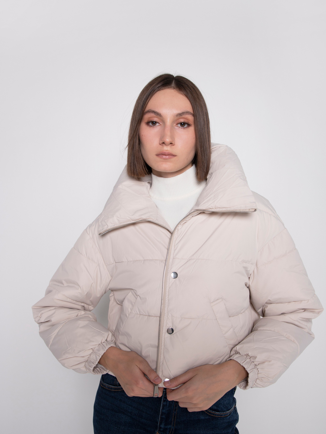 Куртки и дубленки URBAN TRACE модель LA608-BEIGE Куртки и дубленки URBAN TRACE модель LA608-BEIGE Фото