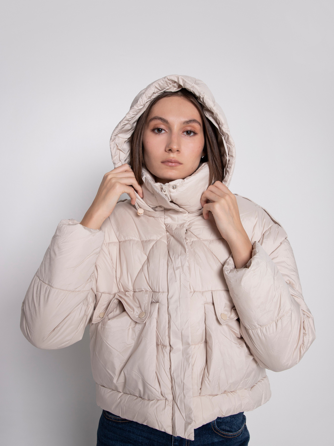 Куртки и дубленки URBAN TRACE модель HAR001-BEIGE Куртки и дубленки URBAN TRACE модель HAR001-BEIGE Фото