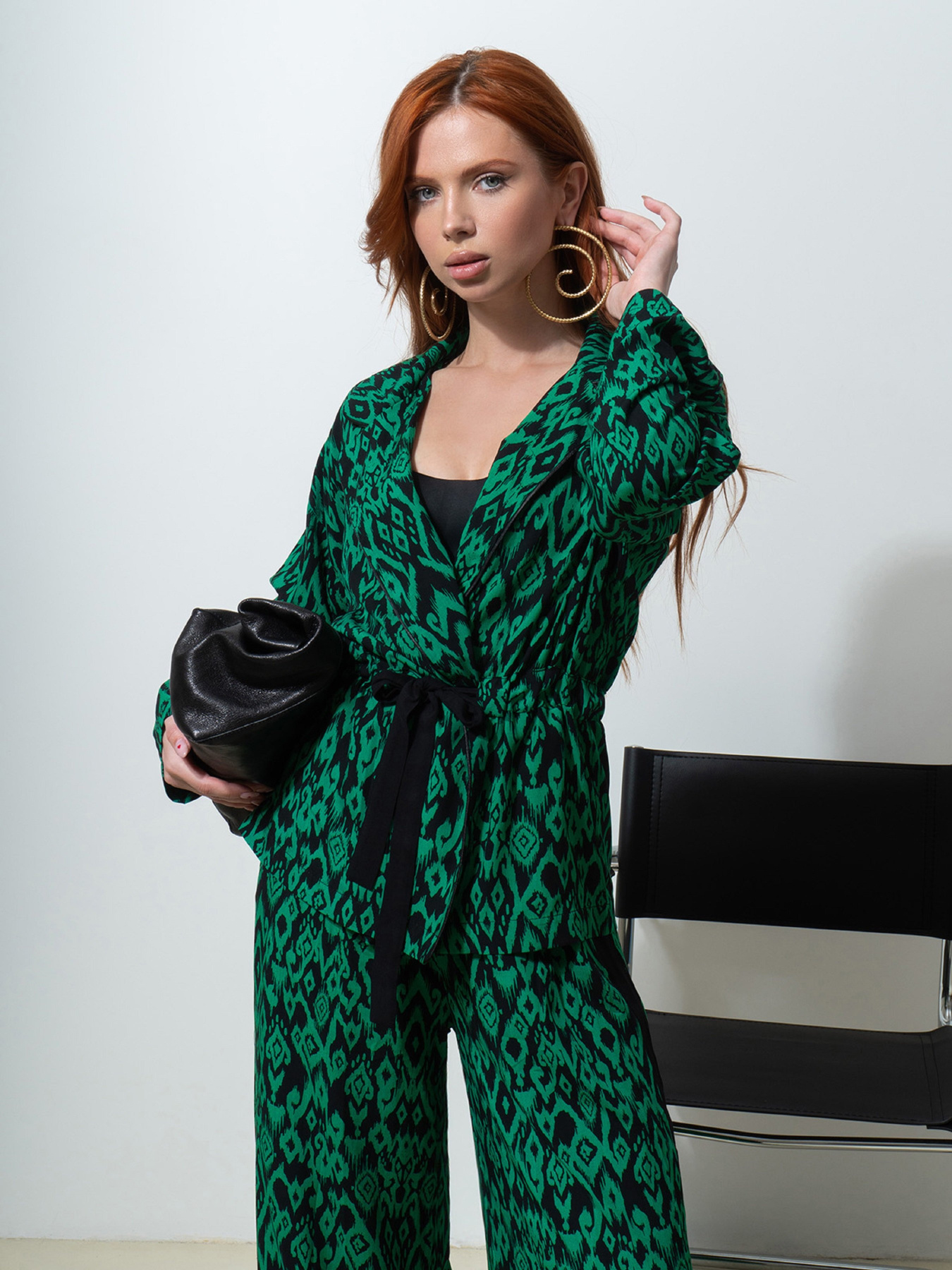 Костюми ISSA Plus модель 14536_зеленый Костюми ISSA Plus модель 14536_зеленый Фото