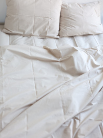 Комплект постельного белья с ткани Ранфорс цвет Песочный BedclozZzes модель 13190 Фото