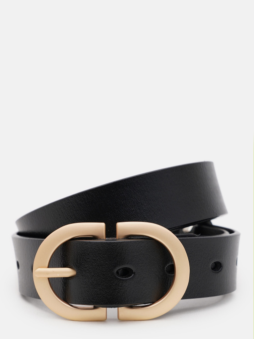 Ремені Borsa Leather модель CV1ZK105-goldblack Фото