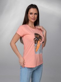 Футболки и поло ISSA Plus модель WN20-600_персиковый Фото