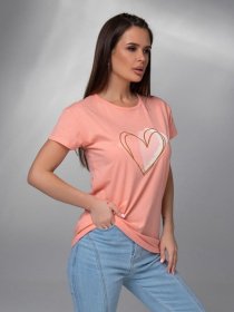 Футболки и поло ISSA Plus модель WN20-598_персиковый Фото